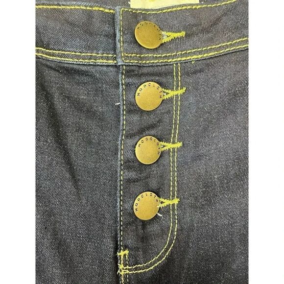 NWOT ModCloth Button Fly High-Rise Dramatic Flare Leg Jeans Womens Size XL 34x32 - Picture 4 of 10
